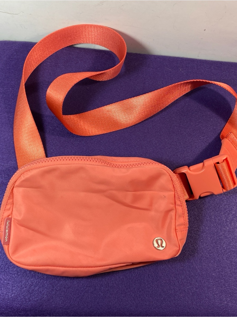 lululemon athletica Coral-Pink Crossbody Belt Bag
